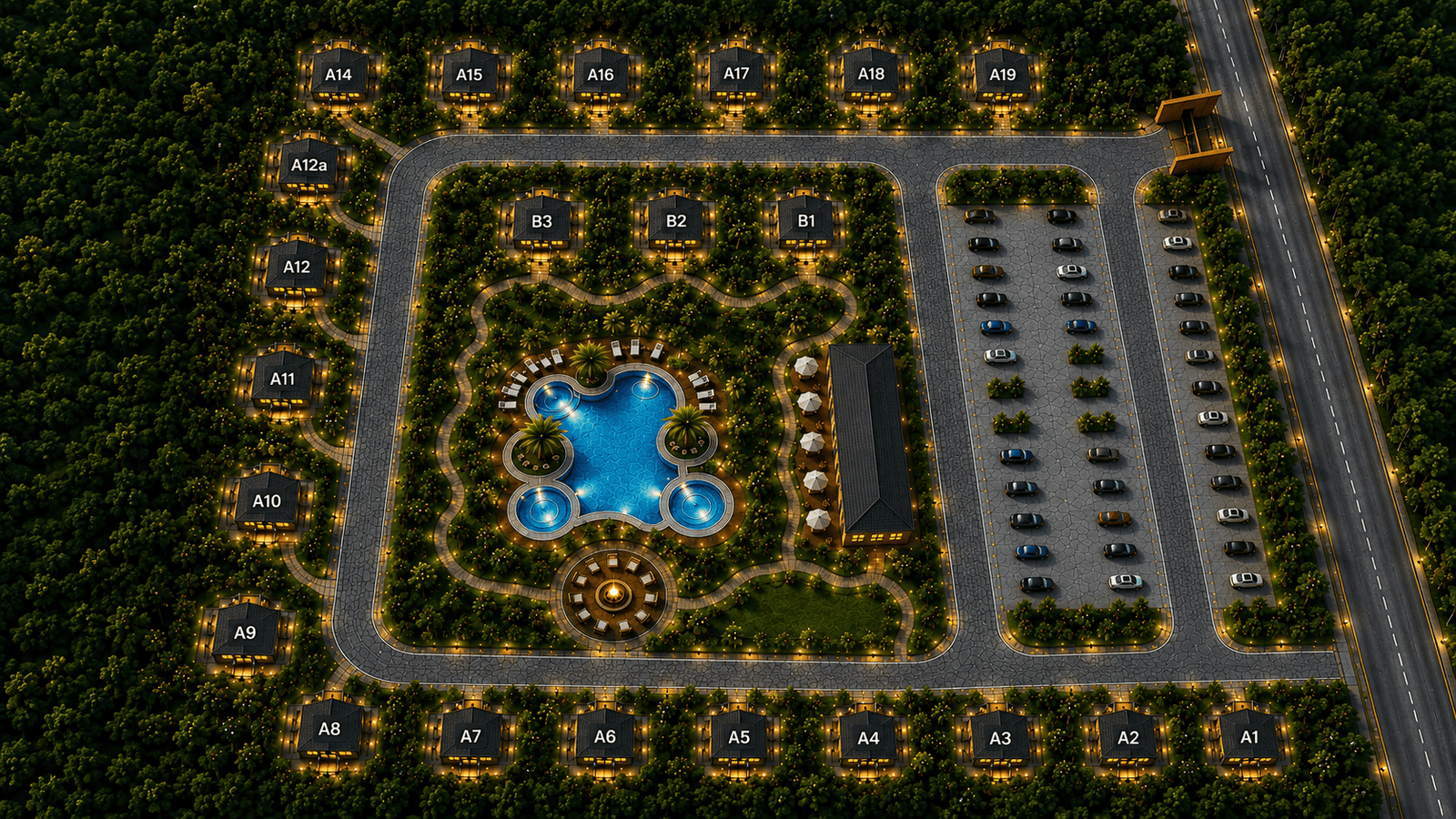 Himalaya Villas — master layout plan
